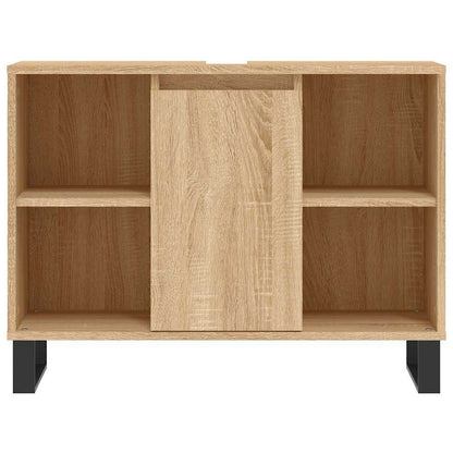 Baderomsskap Høyglans Hvit 80x33x60 cm