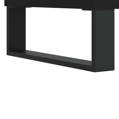 Baderomsskap Svart 80x33x60 cm