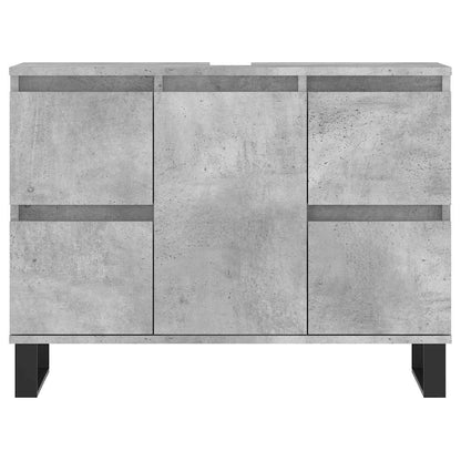 Baderomsskap Betonggrå 80x33x60 cm
