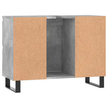 Baderomsskap Betonggrå 80x33x60 cm
