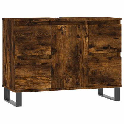 Baderomsskap Røkt Eik 80x33x60 cm