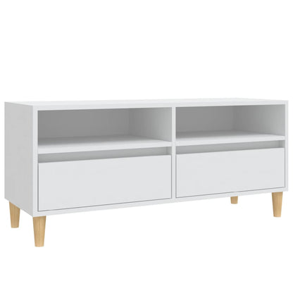 TV-Møbel Hvit TV-benk 100x34,5x44,5 cm