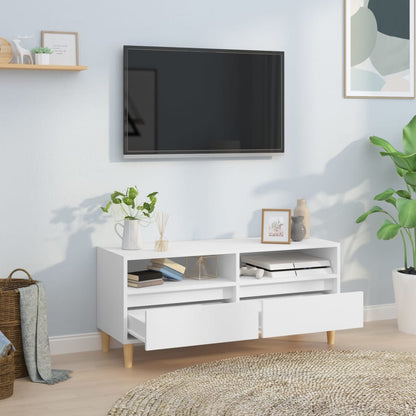 TV-Møbel Hvit TV-benk 100x34,5x44,5 cm