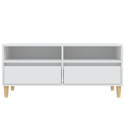 TV-Møbel Hvit TV-benk 100x34,5x44,5 cm