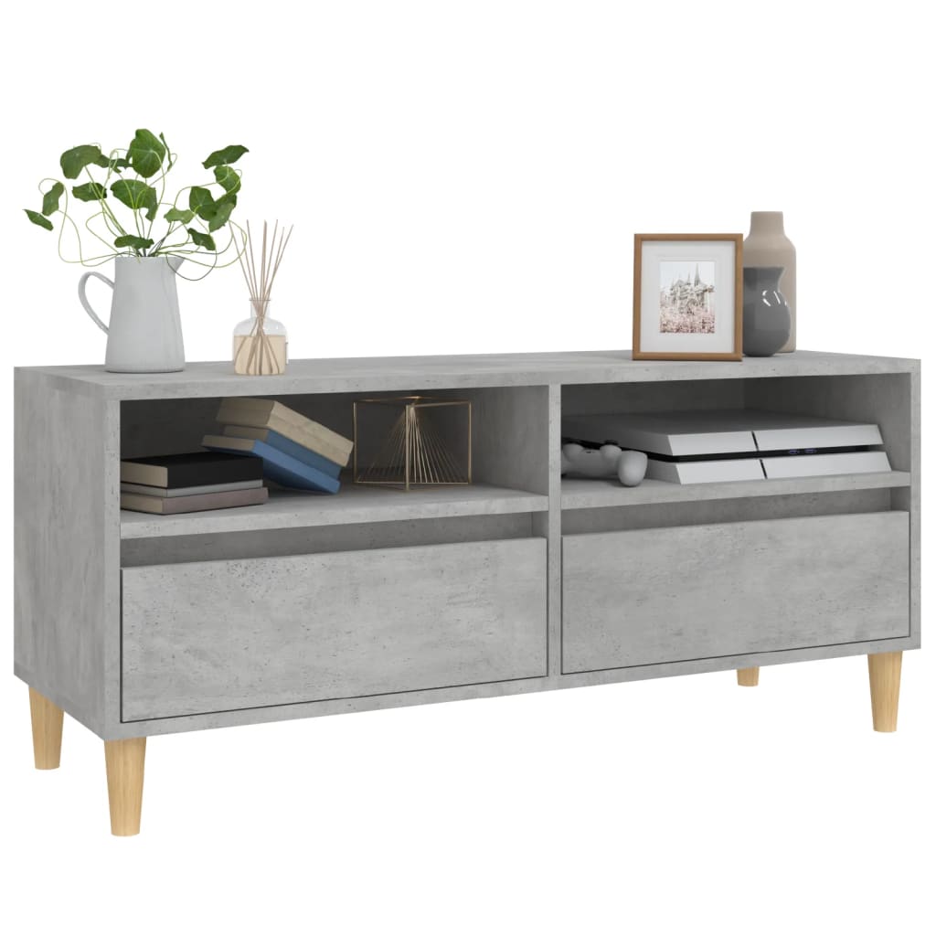 TV-Møbel Betonggrå TV-benk 100x34,5x44,5 cm