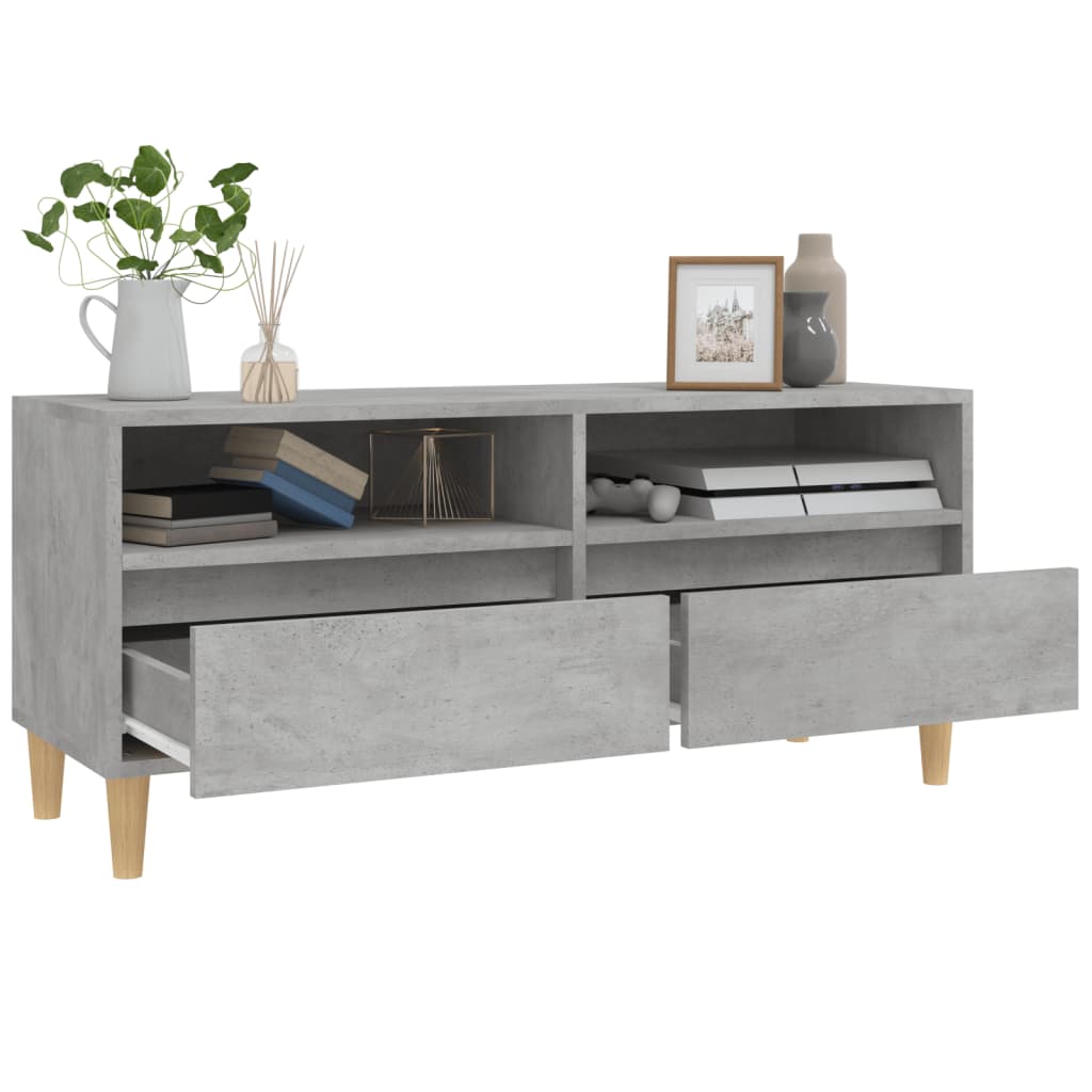 TV-Møbel Betonggrå TV-benk 100x34,5x44,5 cm