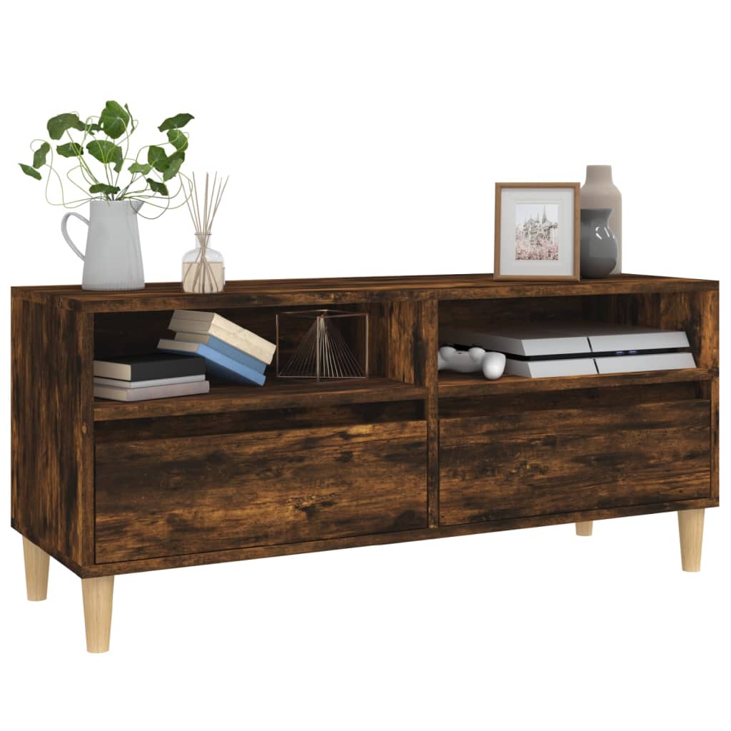 TV-Møbel Røkt Eik TV-benk 100x34,5x44,5 cm