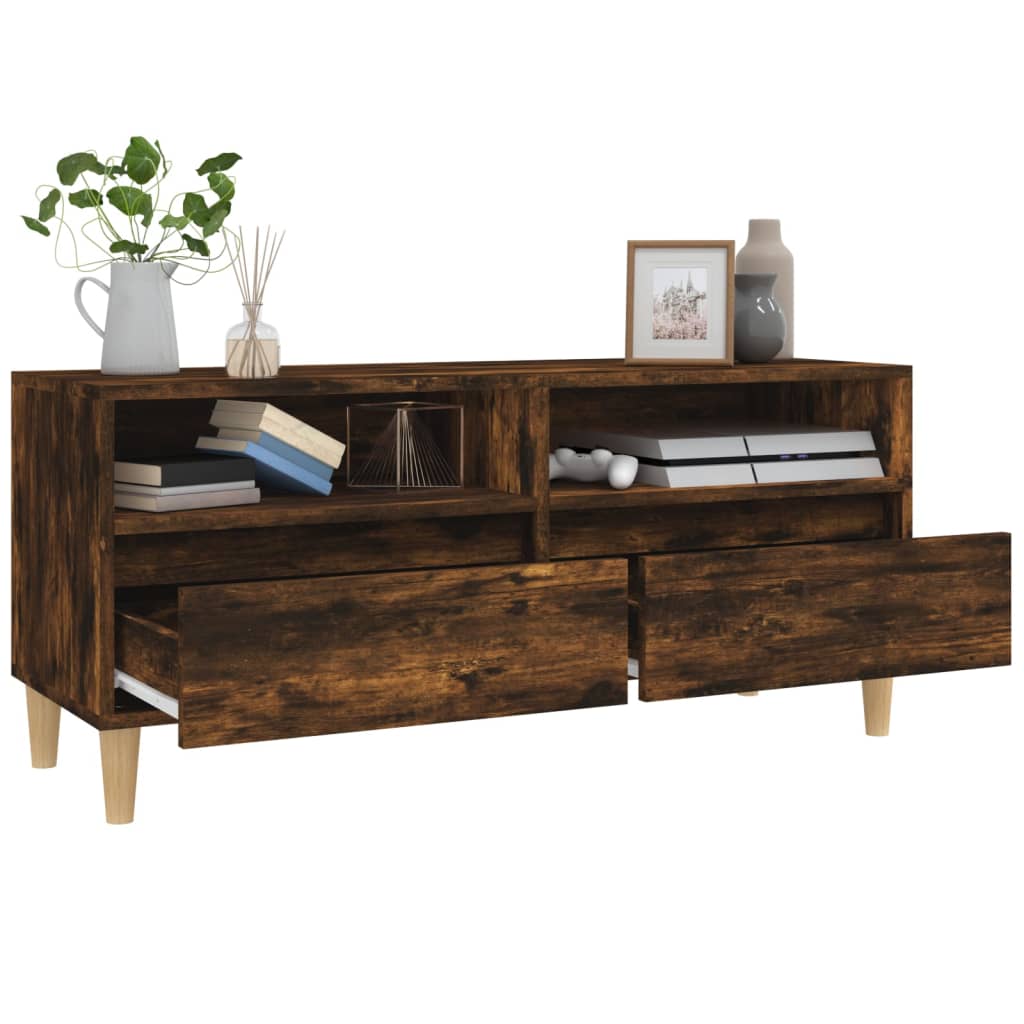 TV-Møbel Røkt Eik TV-benk 100x34,5x44,5 cm