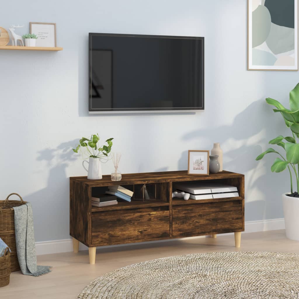 TV-Møbel Røkt Eik TV-benk 100x34,5x44,5 cm
