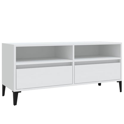 TV-Møbel Hvit TV-benk 100x34,5x44,5 cm