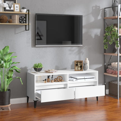 TV-Møbel Hvit TV-benk 100x34,5x44,5 cm