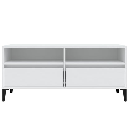 TV-Møbel Hvit TV-benk 100x34,5x44,5 cm