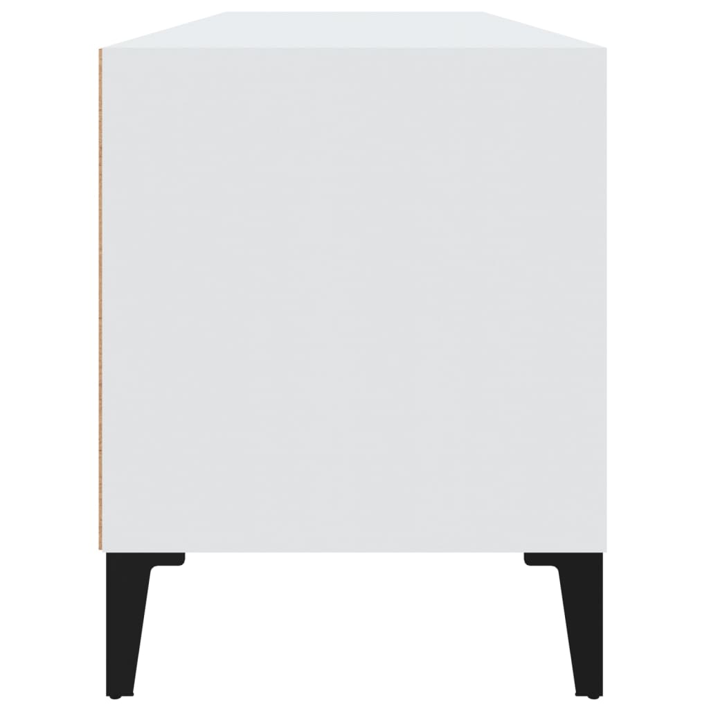 TV-Møbel Hvit TV-benk 100x34,5x44,5 cm