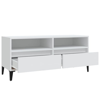 TV-Møbel Hvit TV-benk 100x34,5x44,5 cm