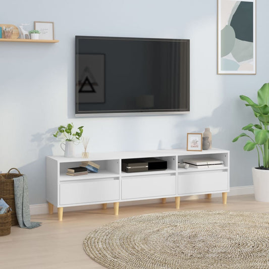 TV-Møbel Hvit TV-benk 150x30x44,5 cm