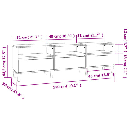 TV-Møbel Sonoma Eik TV-benk 150x30x44,5 cm