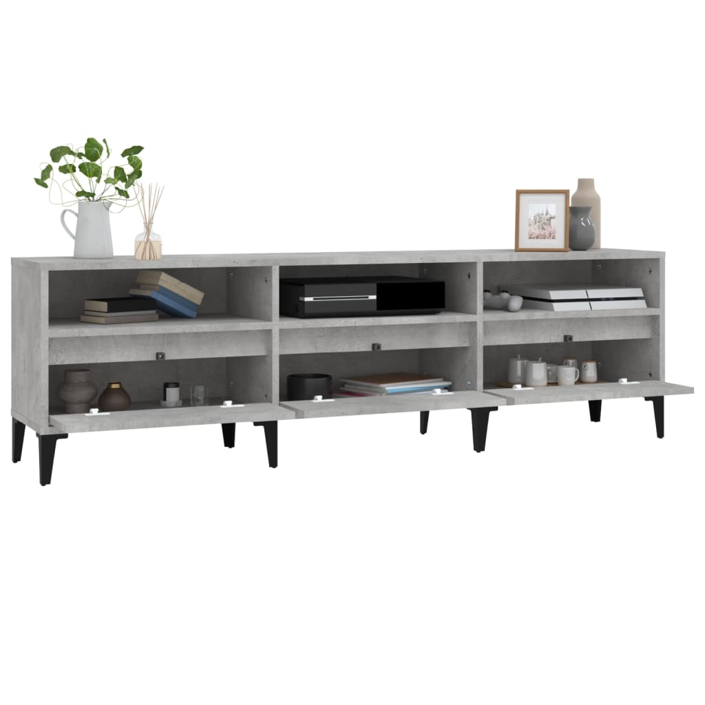 TV-Møbel Betonggrå TV-benk 150x30x44,5 cm