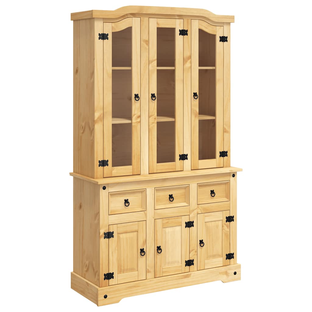 Skap Tre Brun Corona 112x43x196 cm heltre meksikansk furu