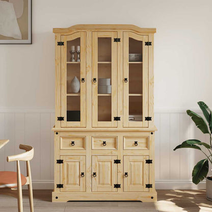 Skap Tre Brun Corona 112x43x196 cm heltre meksikansk furu