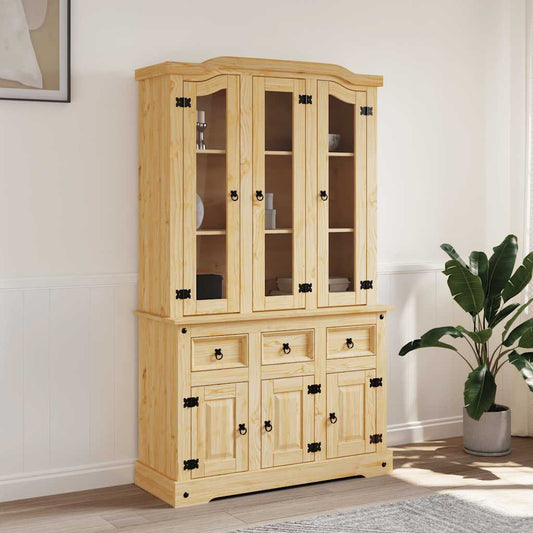 Skap brun Corona 112x43x196 cm heltre meksikansk furu