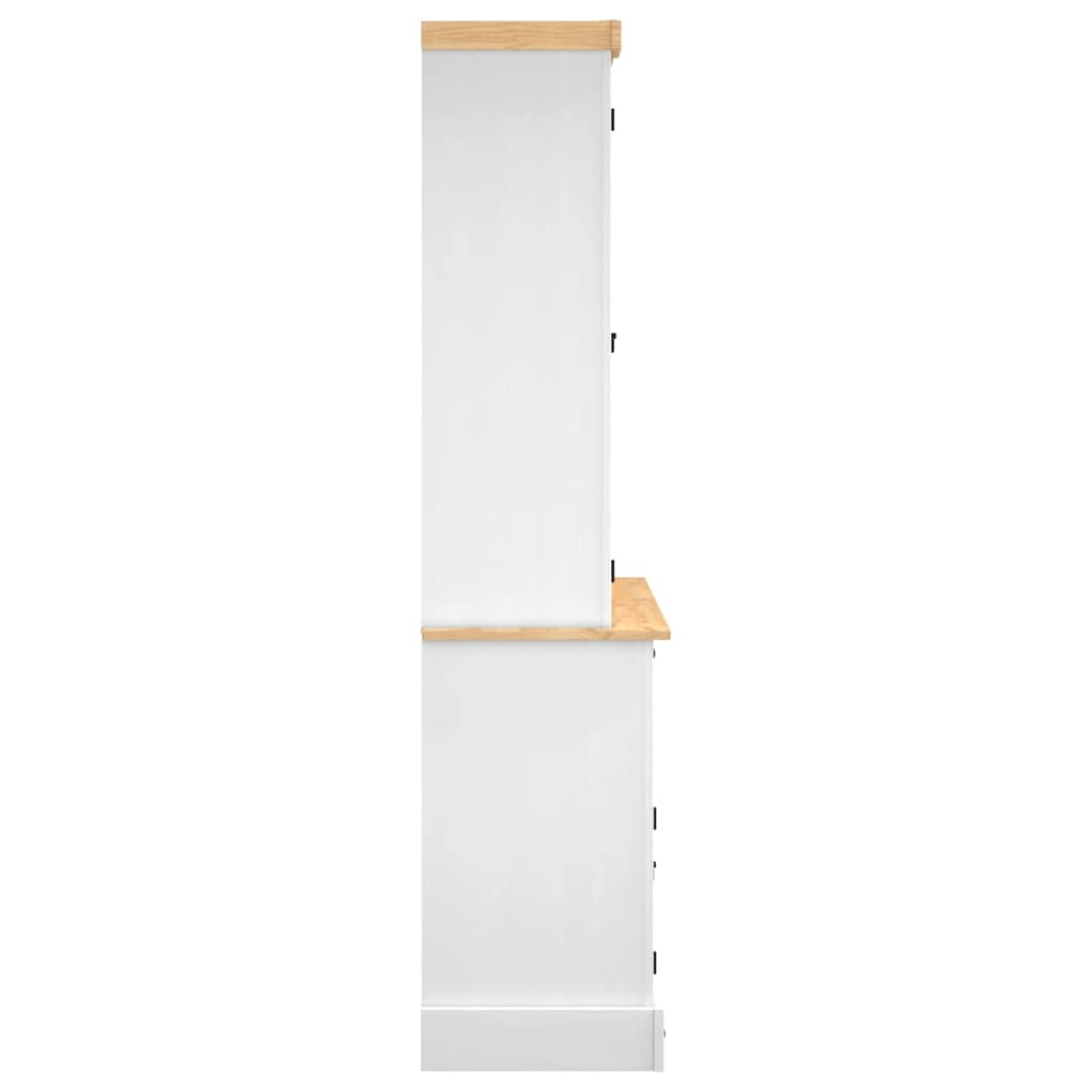Skap hvit Corona 112x43x196 cm heltre meksikansk furu