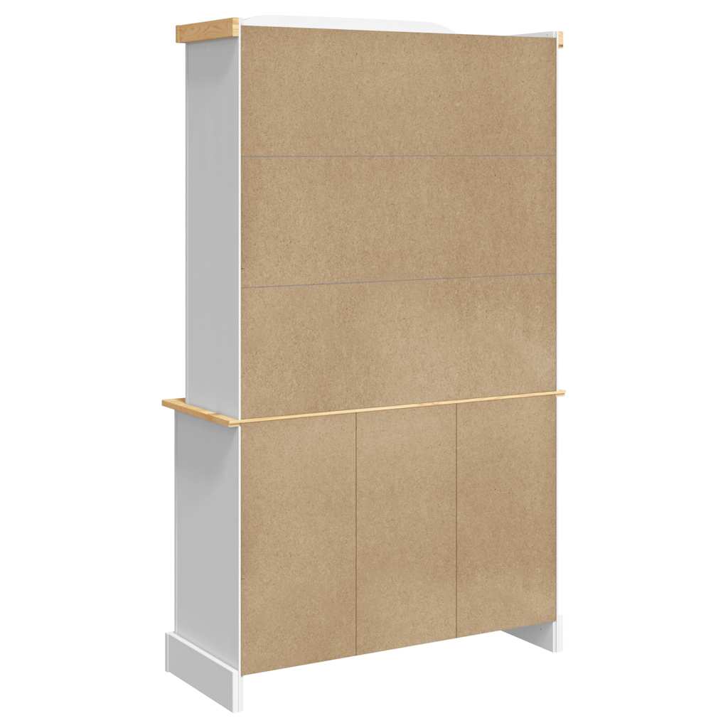 Skap hvit Corona 112x43x196 cm heltre meksikansk furu
