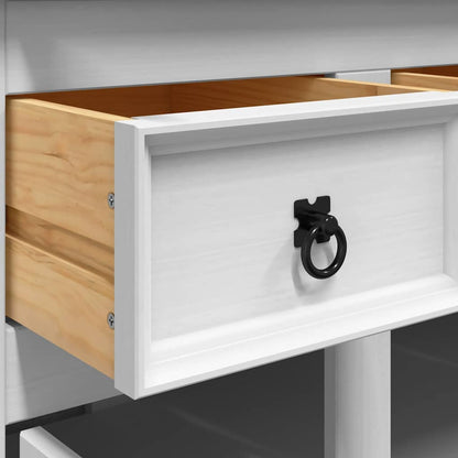 Skap Hvit Corona 112x43x196 cm heltre meksikansk furu