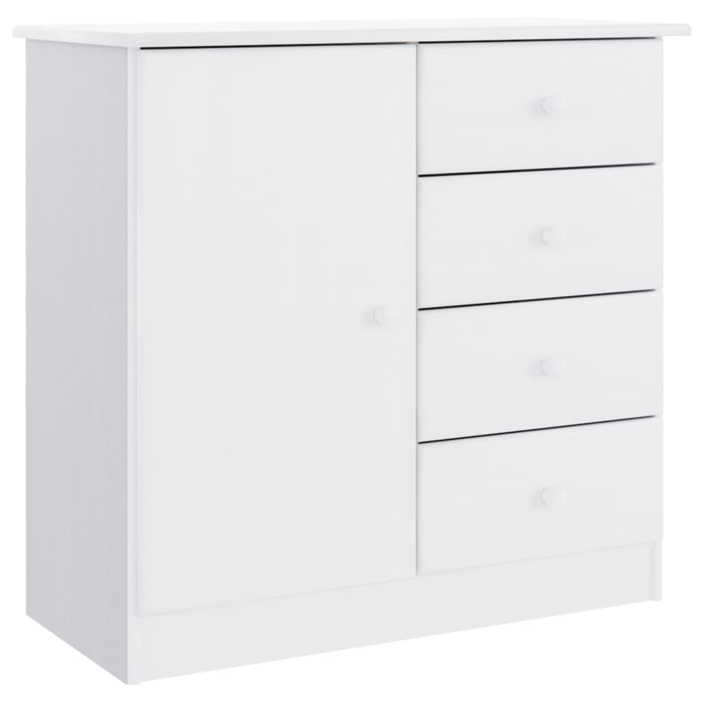 Skap hvit ALTA 77x35x165 cm heltre furu