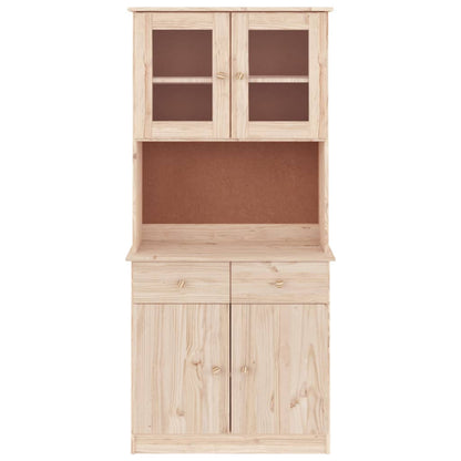 Vitrineskap Tre heltre furu ALTA 77x35x165 cm