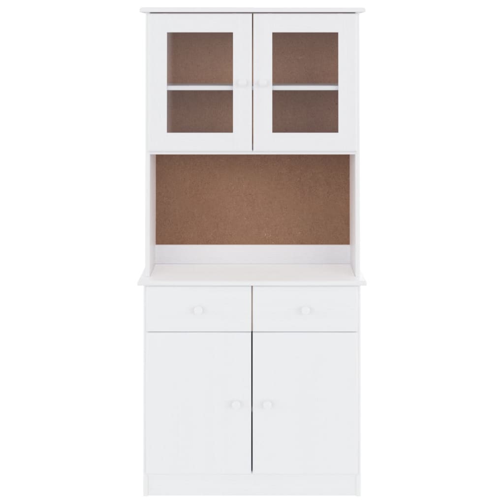 Skap hvit ALTA 77x35x165 cm heltre furu
