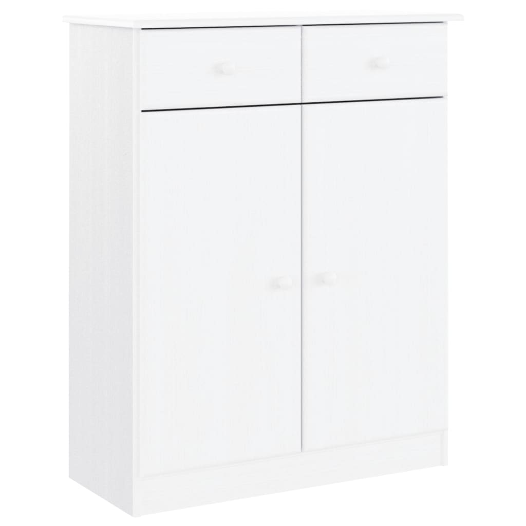 Skap hvit ALTA 77x35x188 cm heltre furu