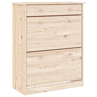 Vitrineskap Tre heltre furu ALTA 77x35x188 cm