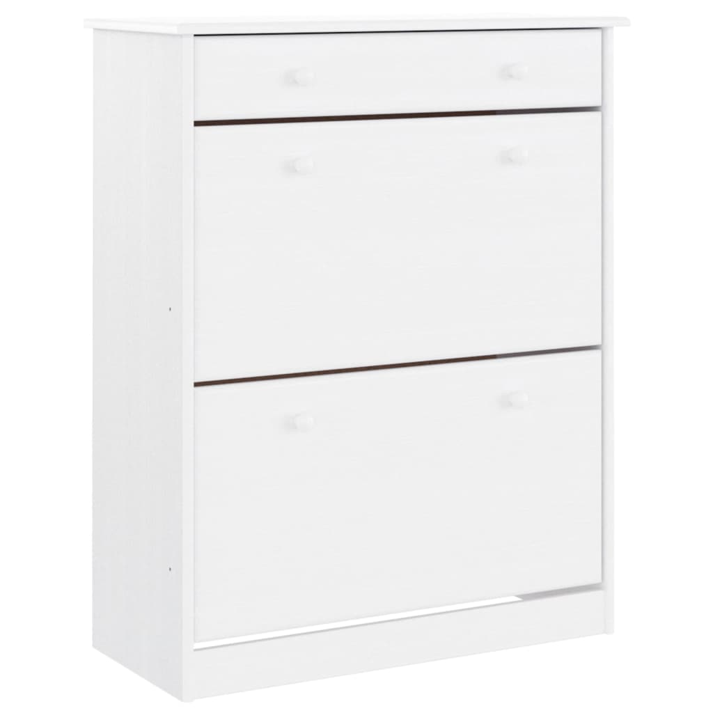 Skap hvit ALTA 77x35x188 cm heltre furu