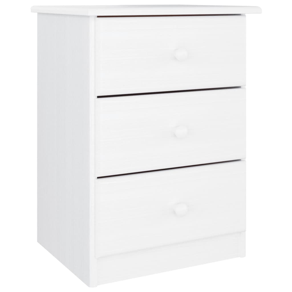 Nattbord Sengbord Hvit heltre furu ALTA 41x35x55,5 cm