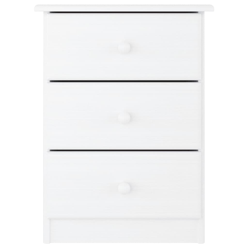 Nattbord Sengbord Hvit heltre furu ALTA 41x35x55,5 cm