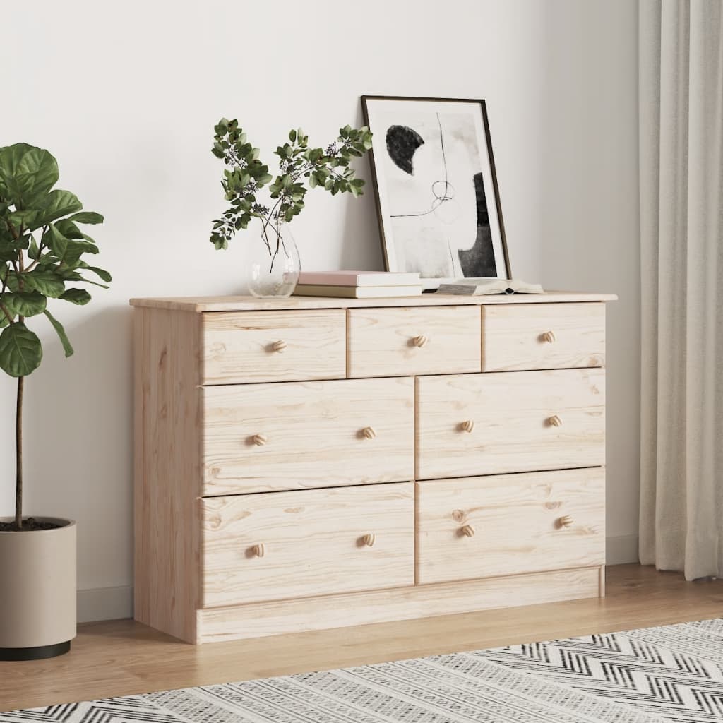Kommode Tre heltre furu ALTA 112x35x73 cm