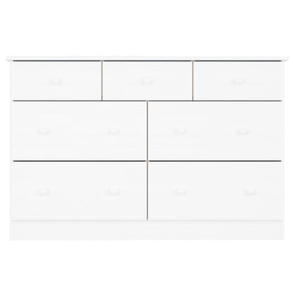 Kommode Hvit ALTA 112x35x73 cm heltre furu