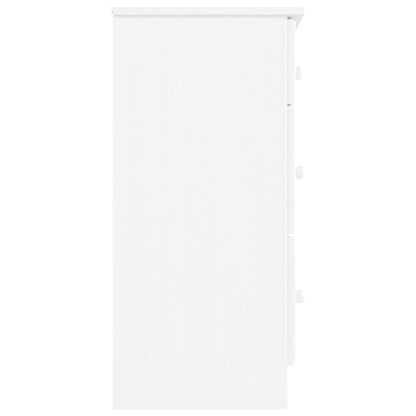 Kommode Hvit ALTA 112x35x73 cm heltre furu
