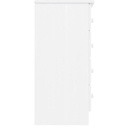 Kommode Hvit ALTA 77x35x73 cm heltre furu