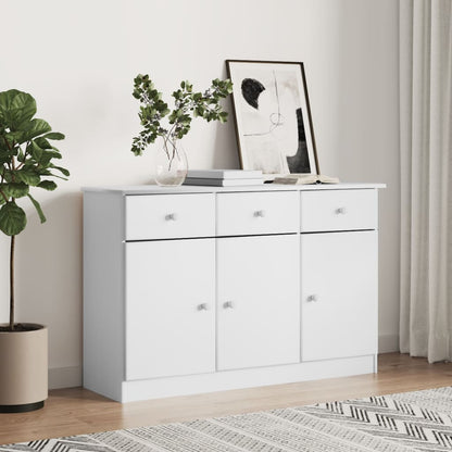 Skjenk Hvit ALTA 112x35x73 cm heltre furu