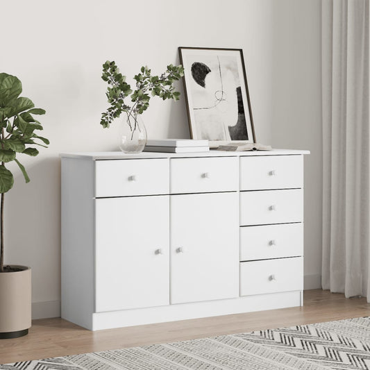Skjenk Hvit ALTA 112x35x73 cm heltre furu