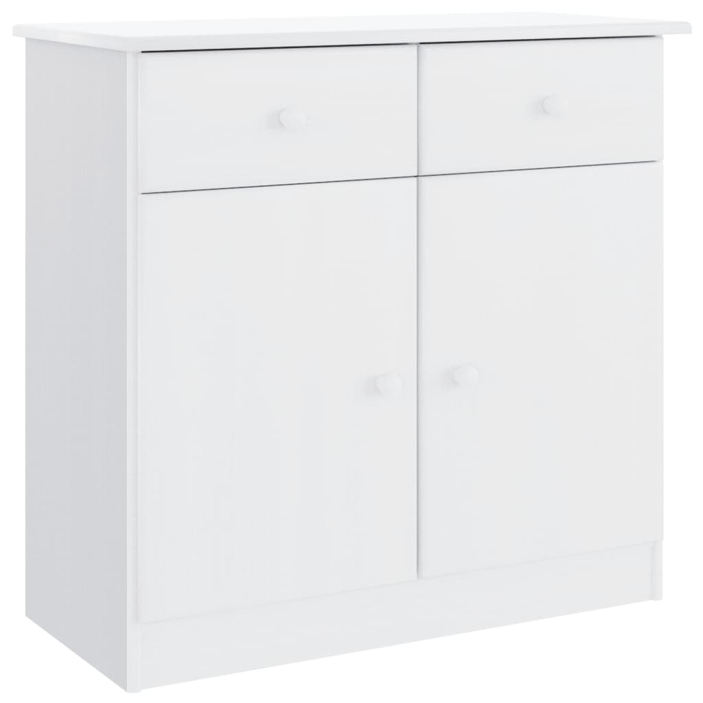 Skjenk Hvit ALTA 77x35x73 cm heltre furu