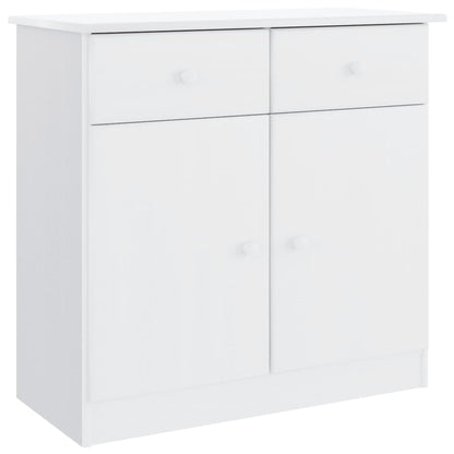 Skjenk Hvit ALTA 77x35x73 cm heltre furu