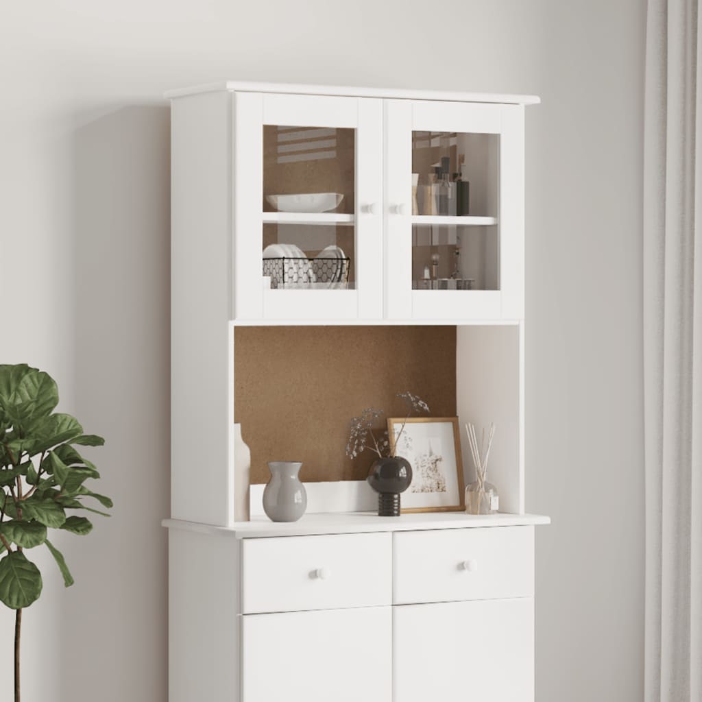 Kommode Hvit Topp ALTA 77x30x92 cm heltre furu
