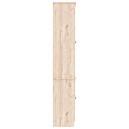 Vitrineskap ALTA 77x35x186,5 cm heltre furu