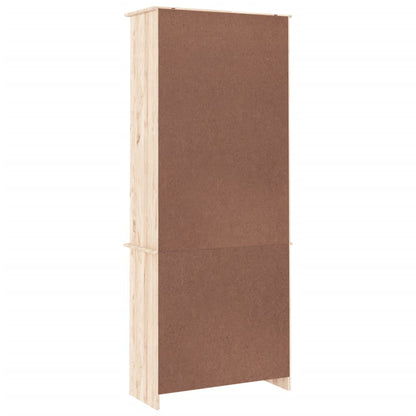 Vitrineskap ALTA 77x35x186,5 cm heltre furu