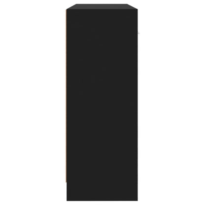 Skjenk Svart 91x28x75 cm