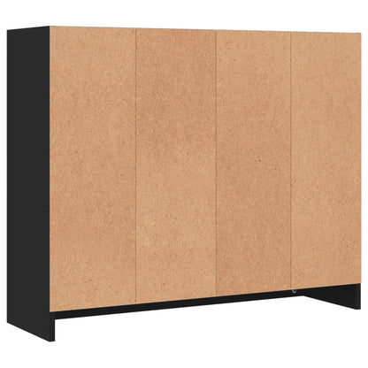 Skjenk Svart 91x28x75 cm
