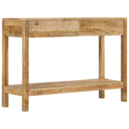 Avlastningsbord Konsollbord Tre med 2 skuffer 110x35x75 cm heltre mango