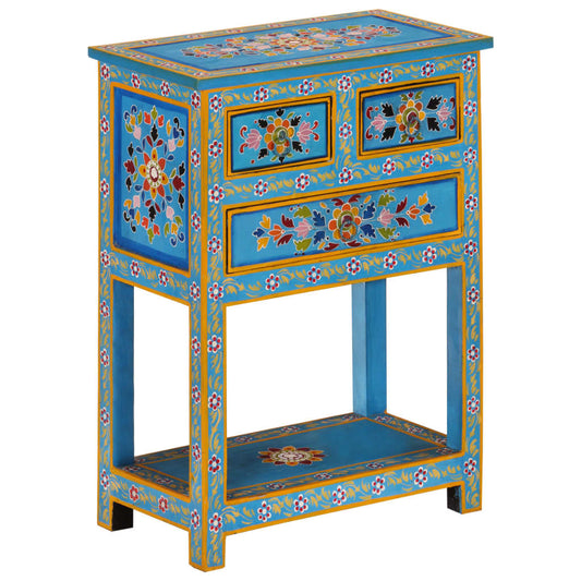 Skjenk Tre turkis 55x30x76 cm heltre mango